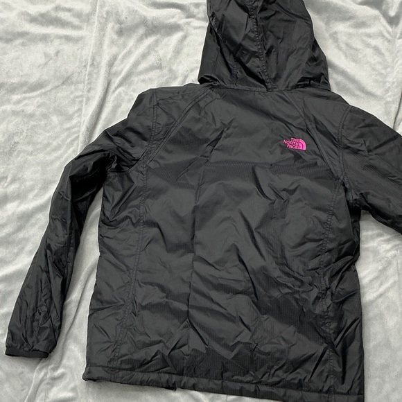 The North Face Black Jacket with Pink minky fleece interior - Picture 4 of 5